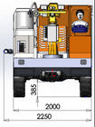 11000kg Wet Shotcrete Machine 4 Wheels Drive Diesel Motor Power For Underground Mining