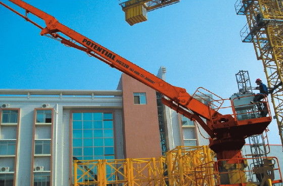 Hydraulic Stationary Concrete Placing Boom 2.3t Counterweight 360 Degree Slewing Range