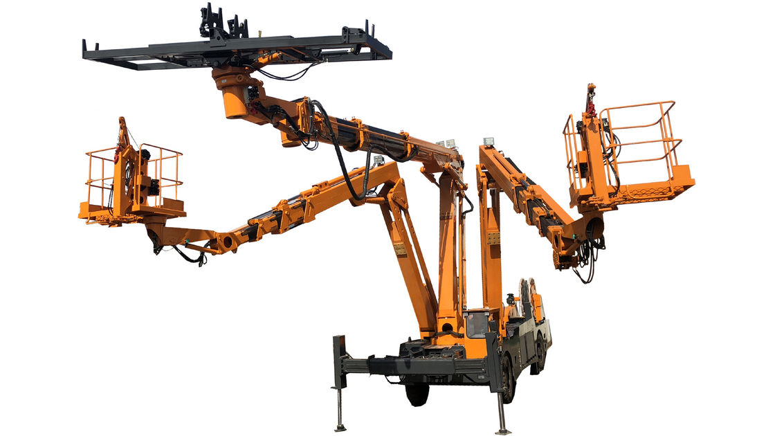Self Propelled 3 Boom Robotic Arch Install Machine