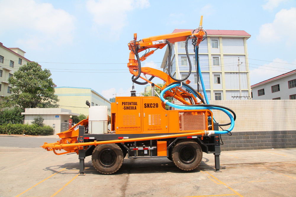 5900×2000×2650mm Robotic Shotcrete Machine KC2012W For Maxmum 11m ...