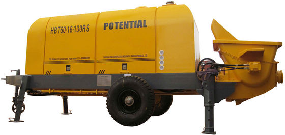 Small Stationary Diesel Concrete Pump 1400rpm Speed