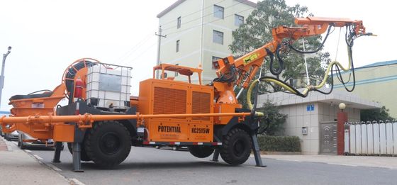 Motor Power Robotic Shotcrete Machine 4kw For Midium Working Section Tunnel