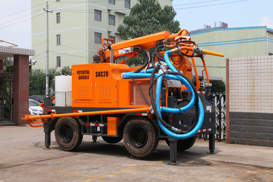 KC2512W Robotic Shotcrete Machine 10T Weight For Midium Working Section Tunnel